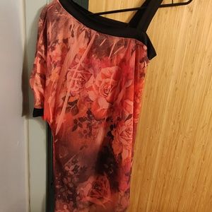 Off shoulder floral top